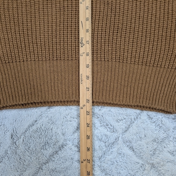 Essentiel Antwerp Sweater Womens L Brown Camel Almenara Wool Blend Knit - Picture 6 of 9